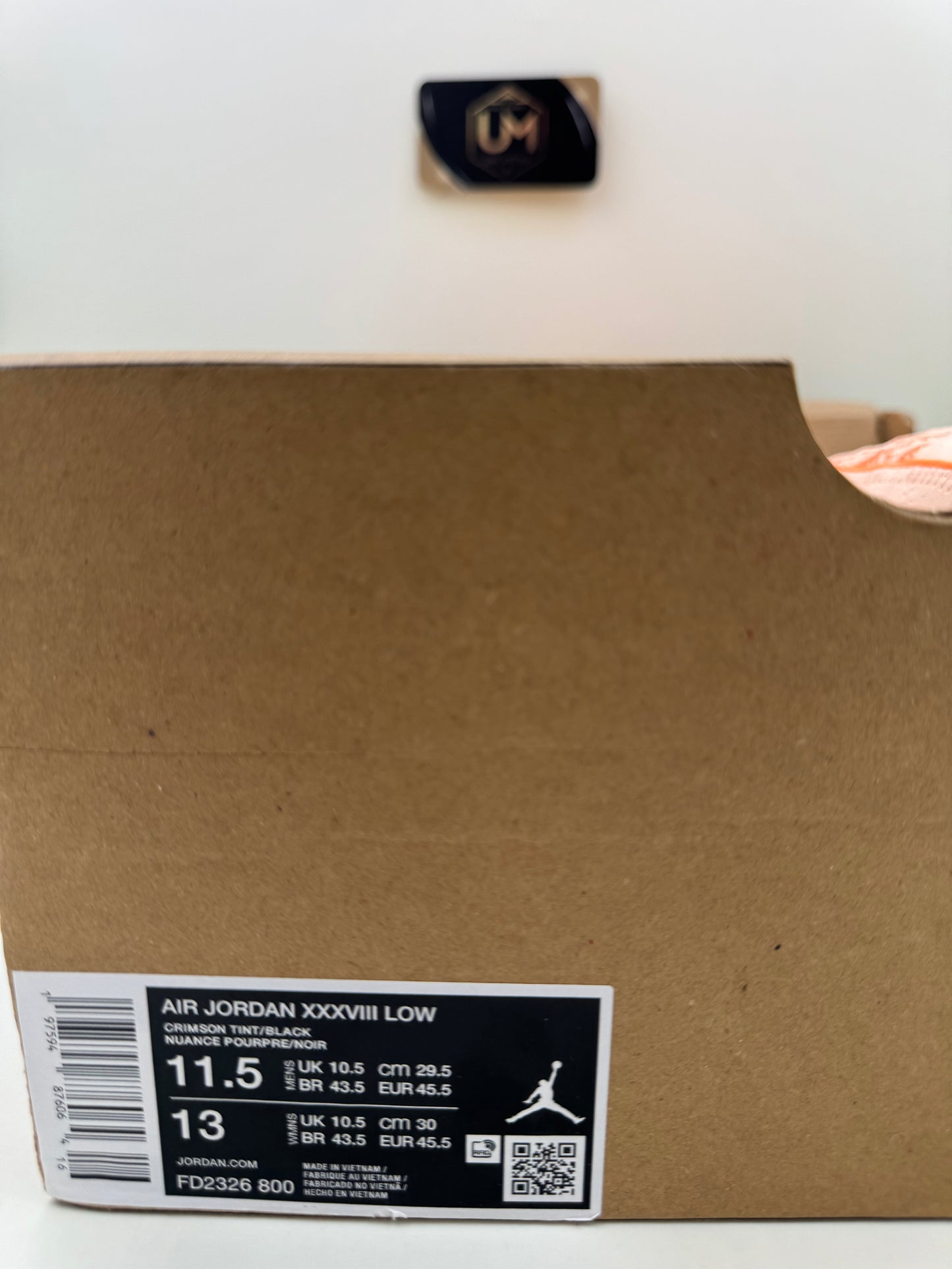 Jordan 38 Low ‘Crimson Tint’ | Size 11.5