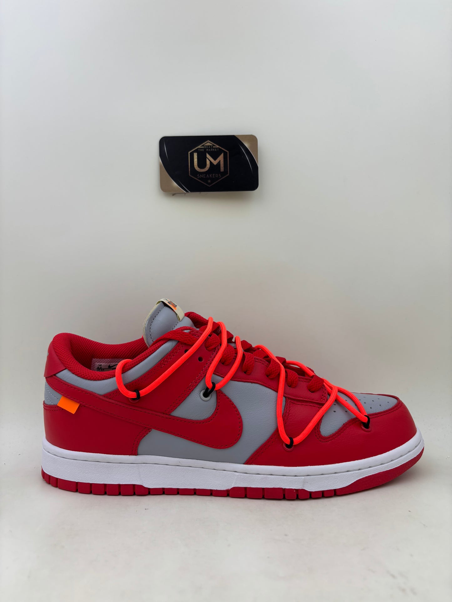 Off-White x Nike Dunk Low ‘University Red’ | Size 9.5