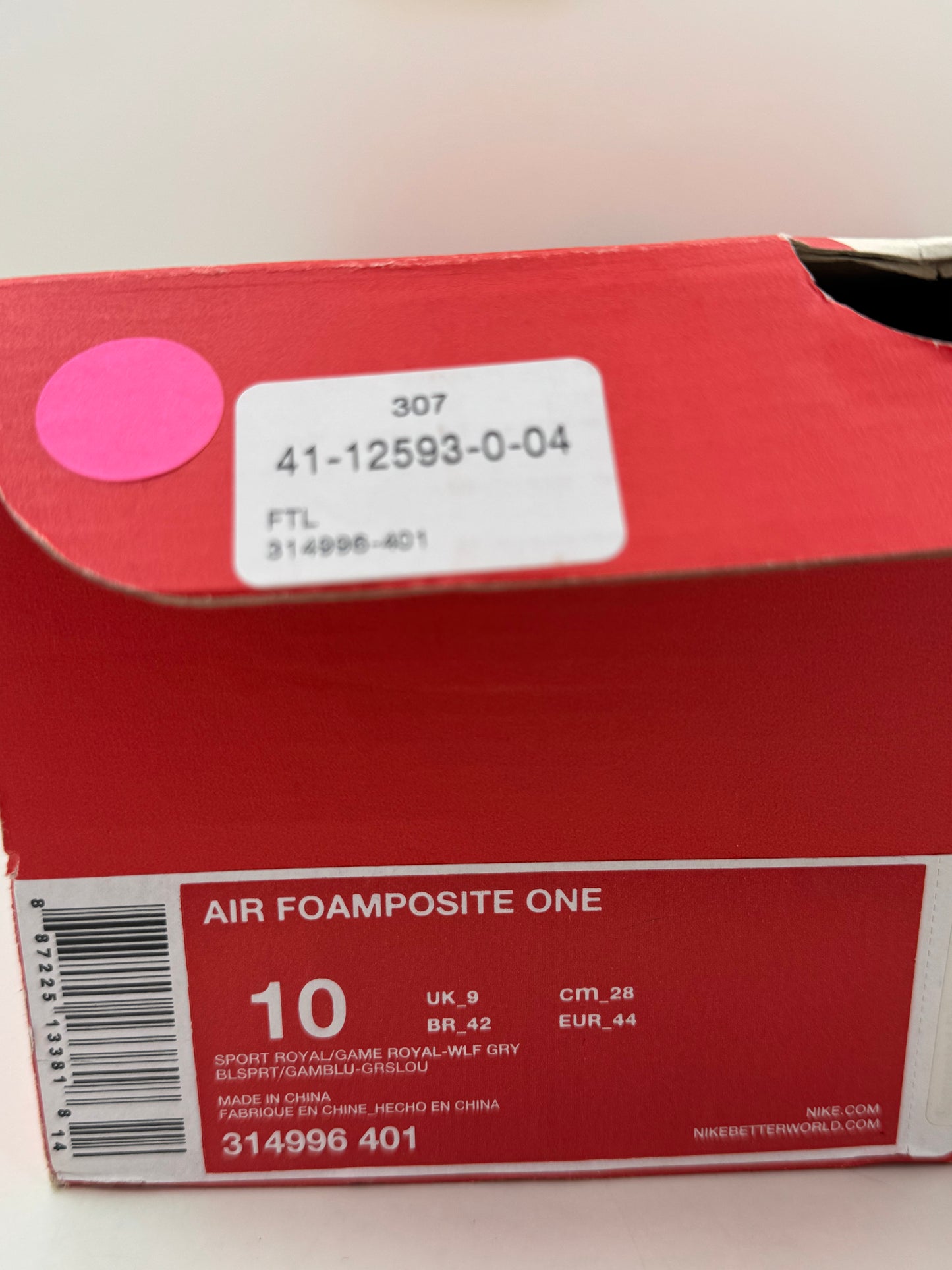 Nike Foamposite One ‘Sport Royal’ | Size 10