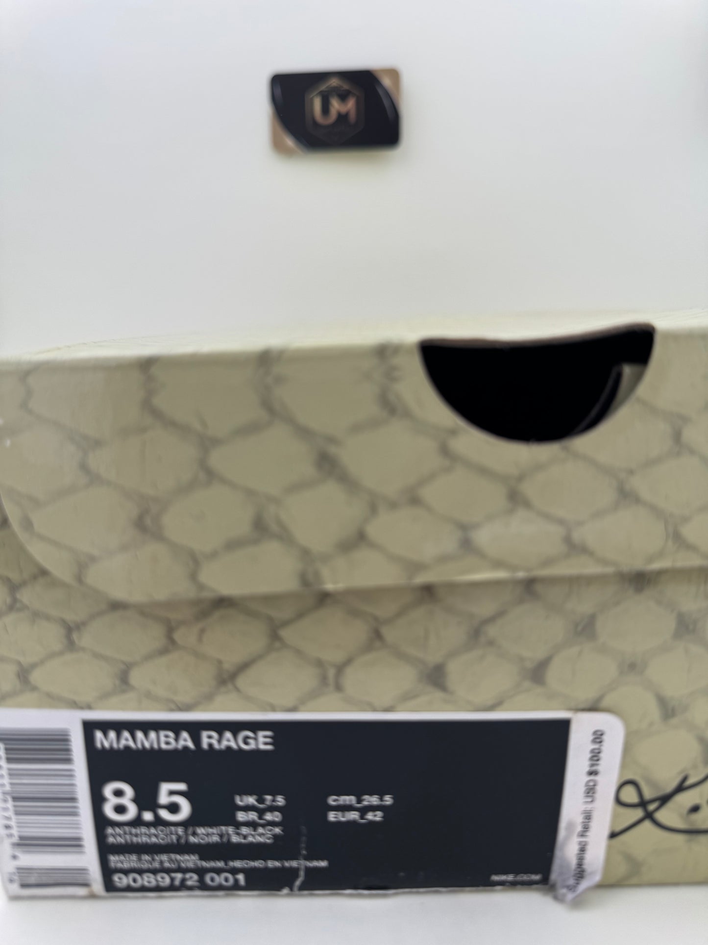 Nike Mamba Rage ‘Athracite’ | Size 8.5