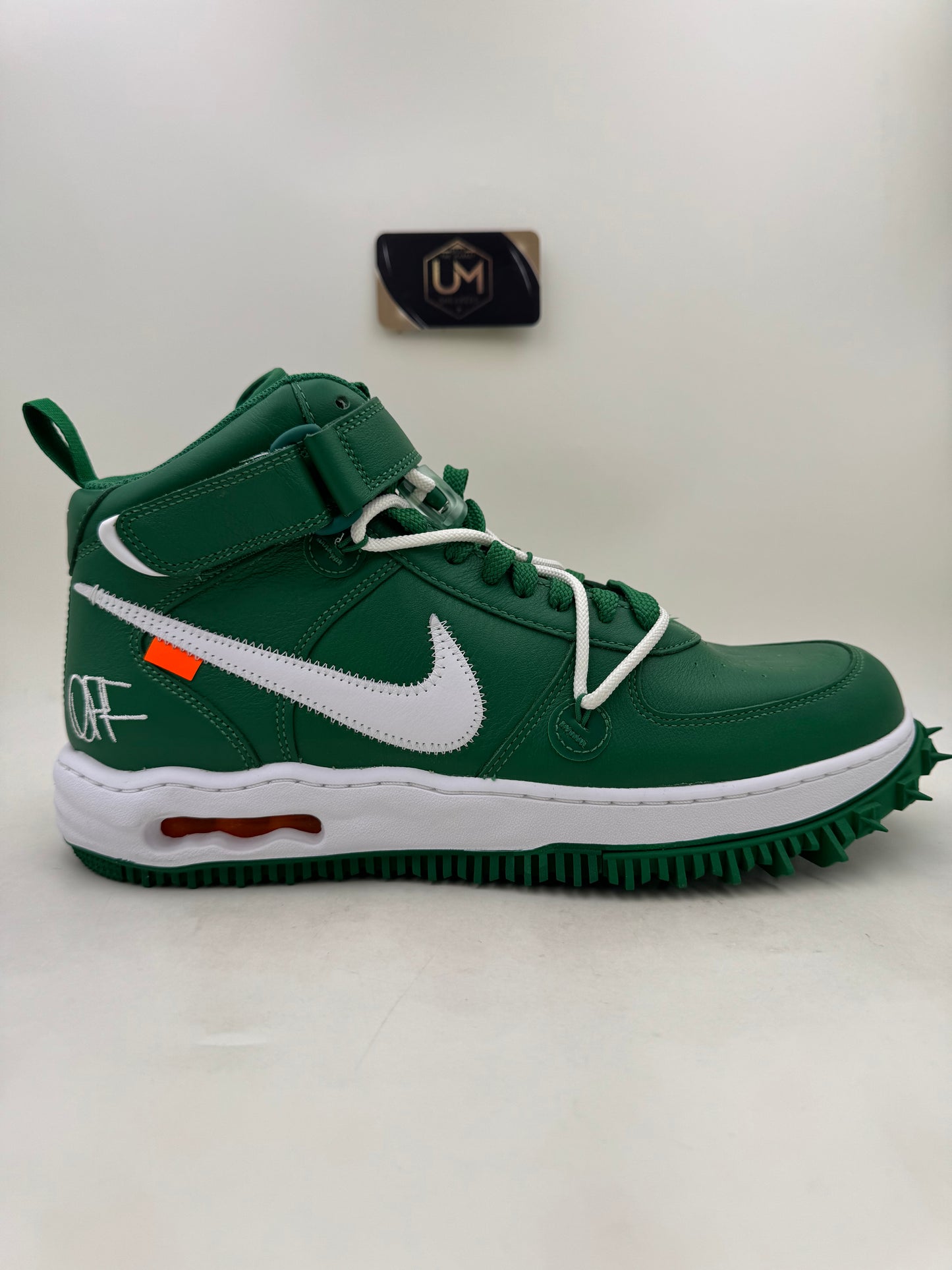 Off-White x Nike Air Force 1 Mid SP Leather ‘Pine Green’ | Size 12.5