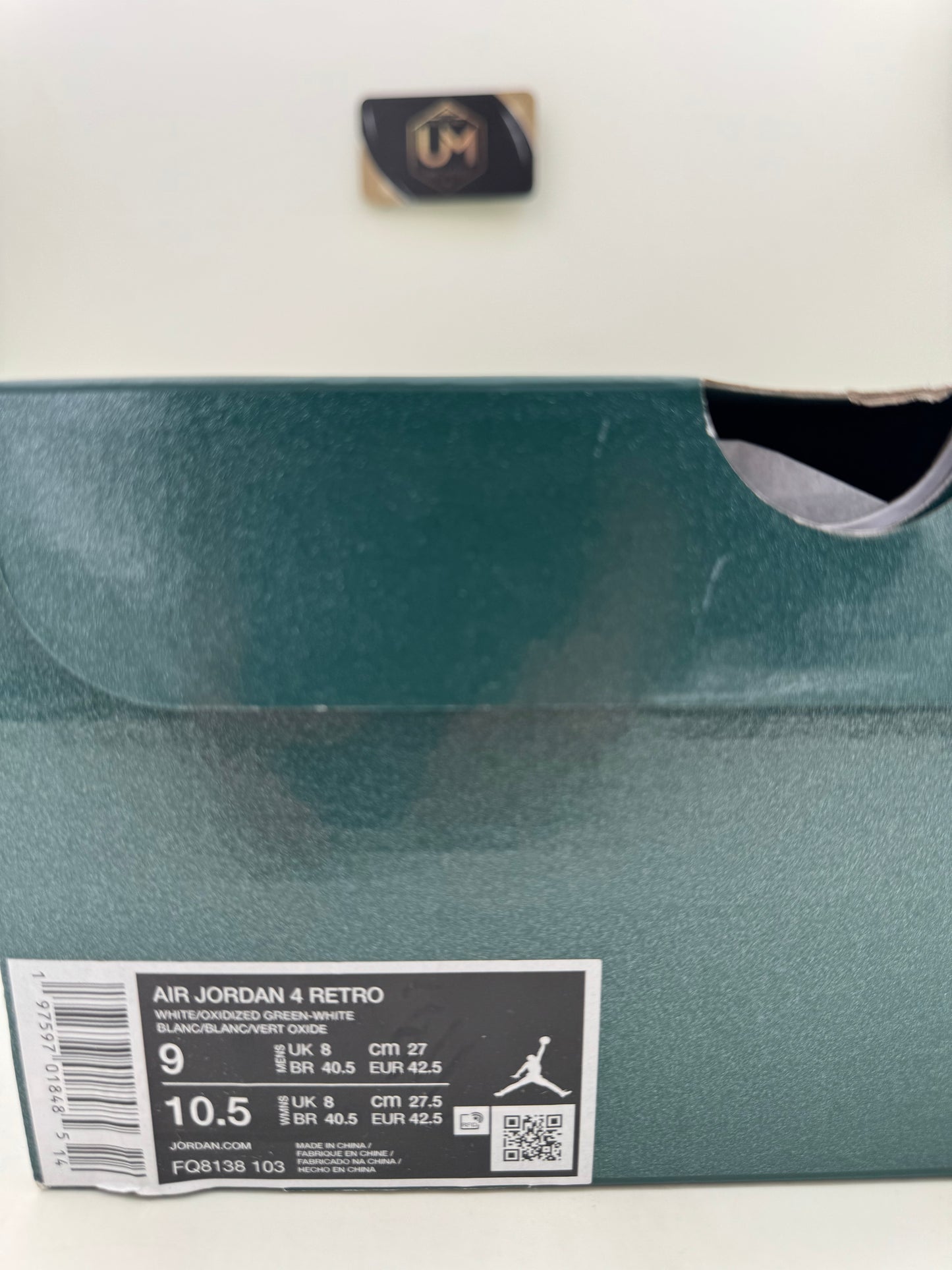 Jordan 4 ‘Oxidized Green’ | Size 9