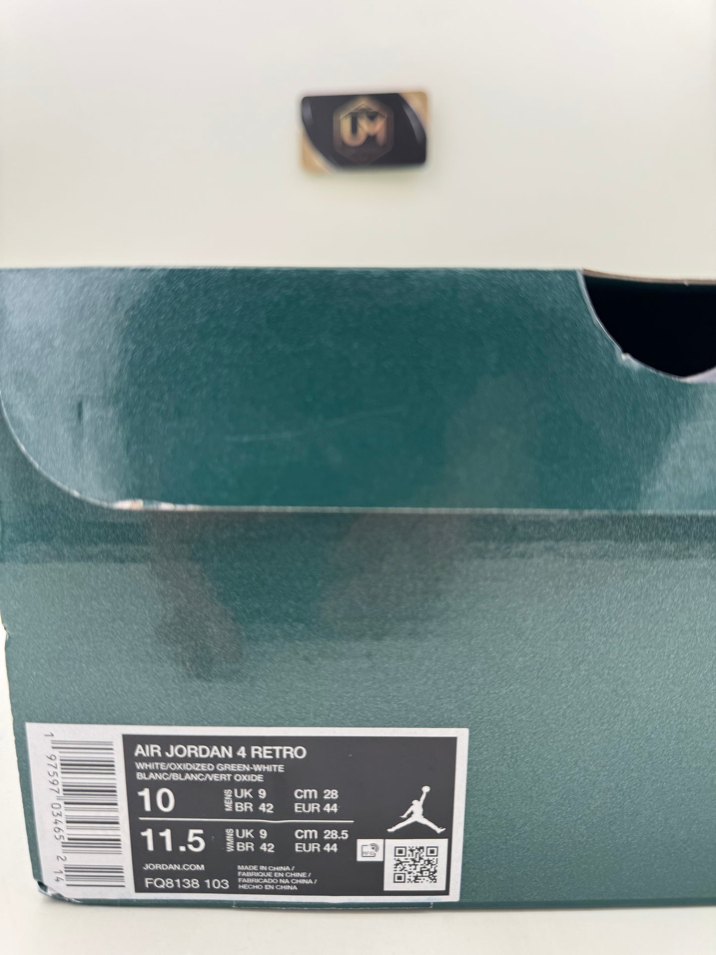 Jordan 4 'Oxidized Green' | Size 10