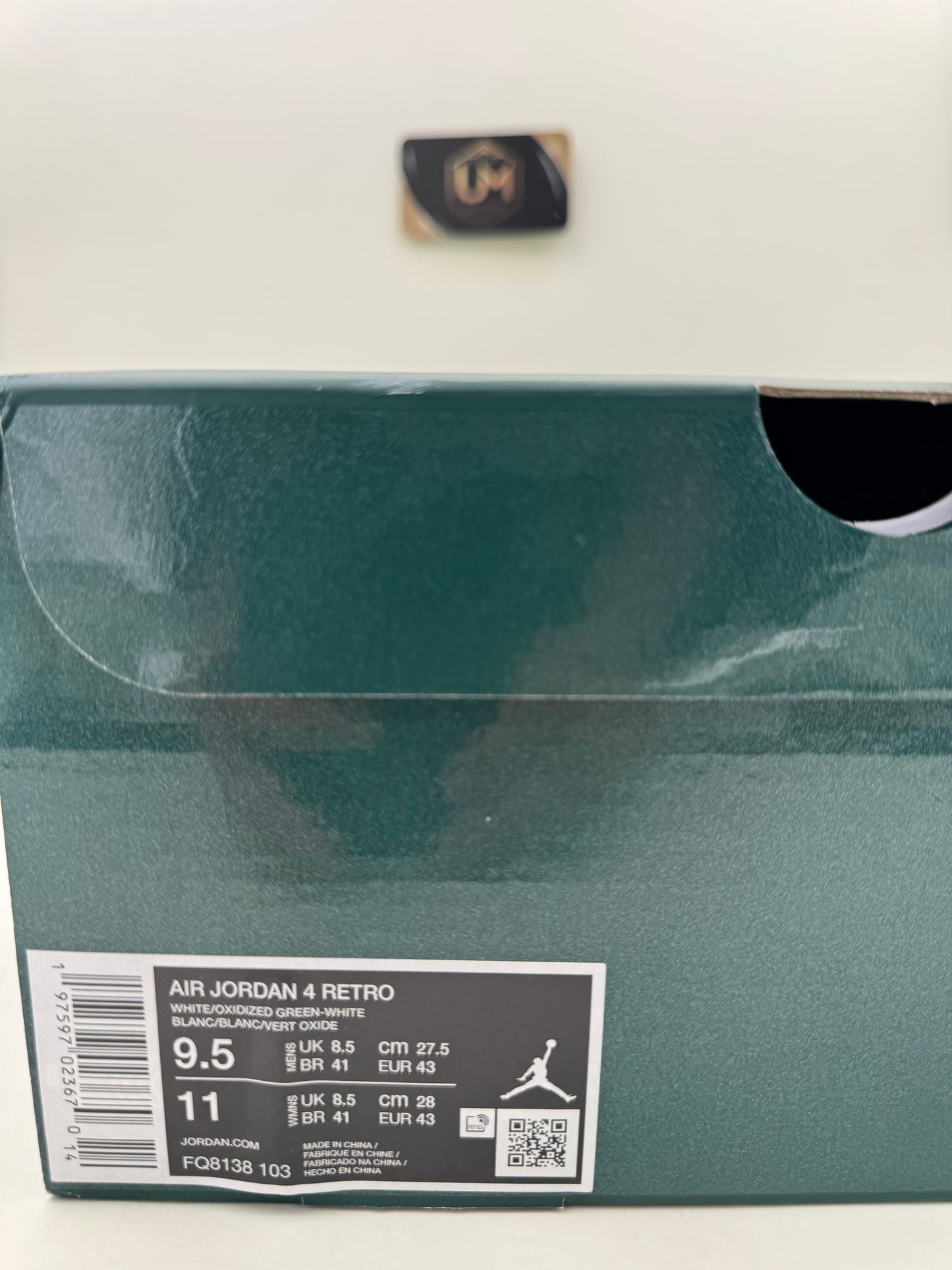 Jordan 4 ‘Oxidized Green’ | Size 9.5