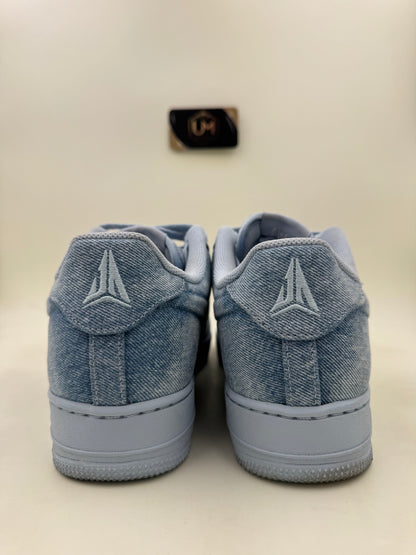 Nike x Ja Morant x Air Force 1 ‘Denim Light Armory Blue’ | Size 10
