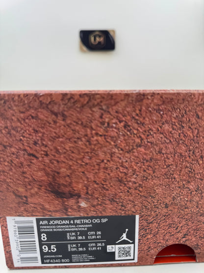 Nigel Sylvester x Jordan 4 SP ‘Brick By Brick’ | Size 8