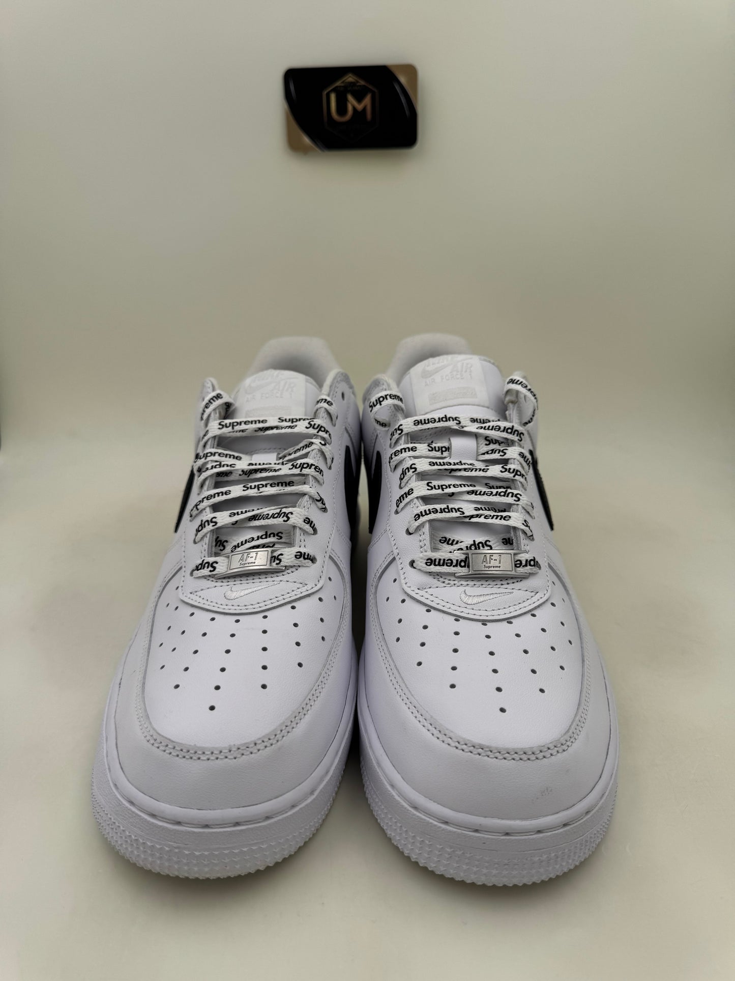 Supreme x Nike Air Force 1 Low ‘Box Logo - White Black’ | Size 10.5
