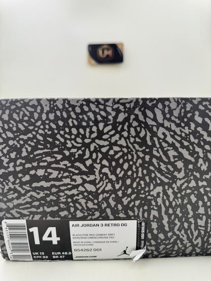 Jordan 3 ‘Black Cement’ 2018 | Size 14
