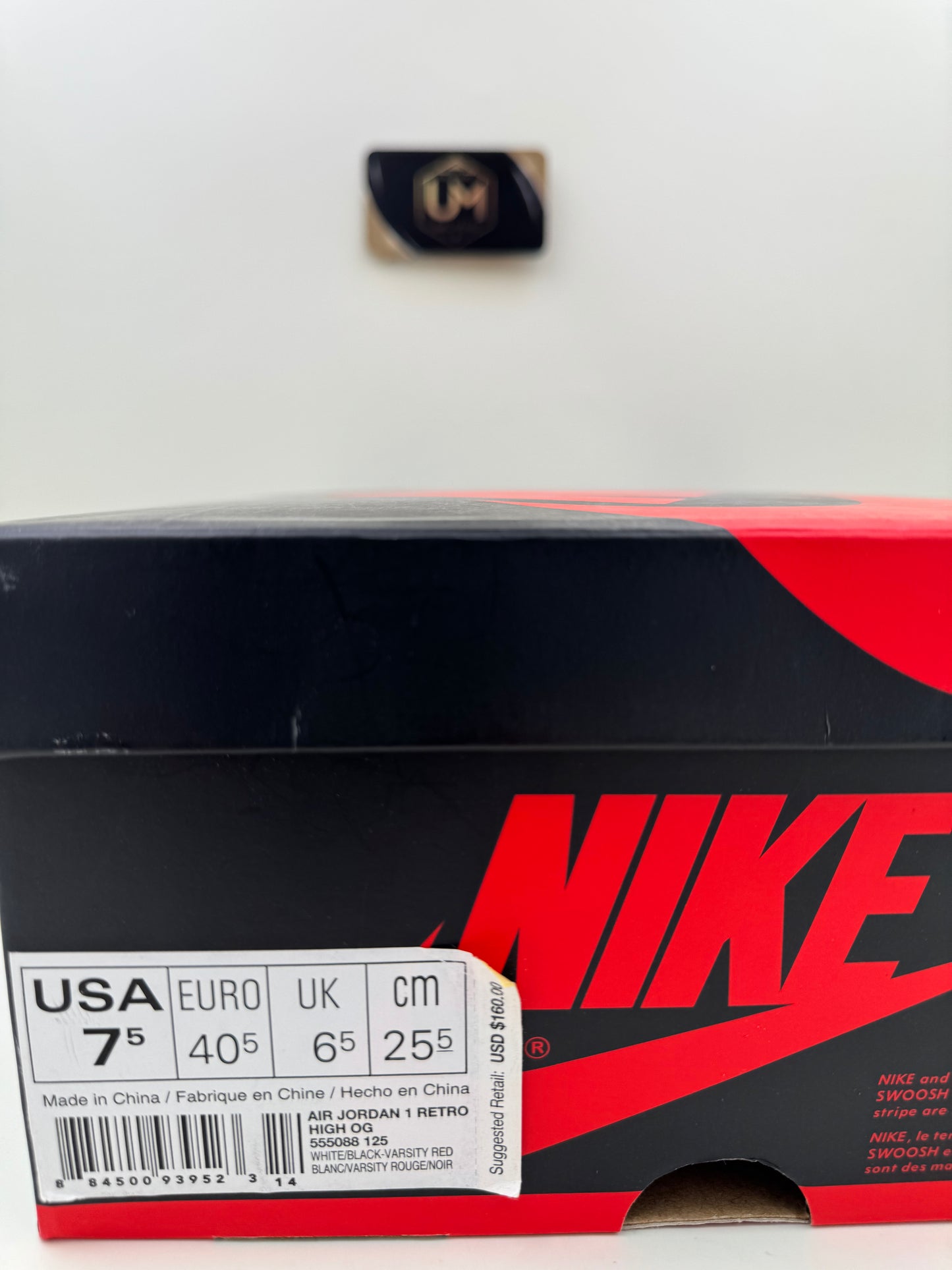 Jordan 1 High ‘Black Toe’ 2016 | Size 7.5
