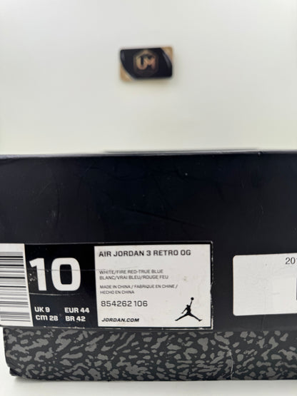 Jordan 3 ‘True Blue’ 2016 | Size 10