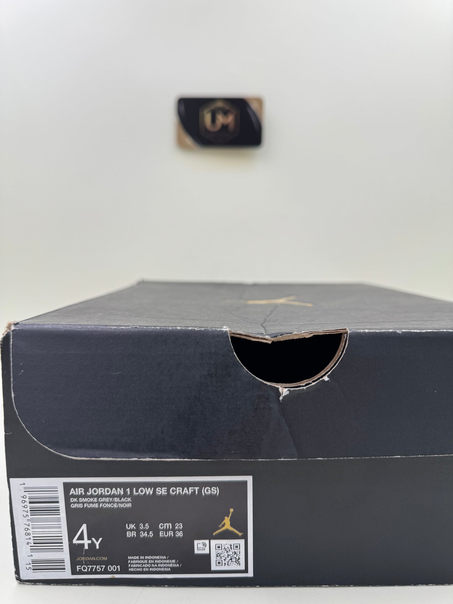 Jordan 1 Low SE Craft ‘Dark Smoke Grey’ | Size 4Y