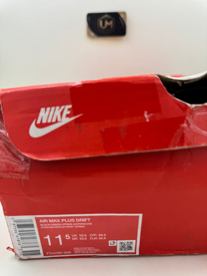 Nike Air Max Plus Drift ‘Black Green Strike’ | Size 11.5