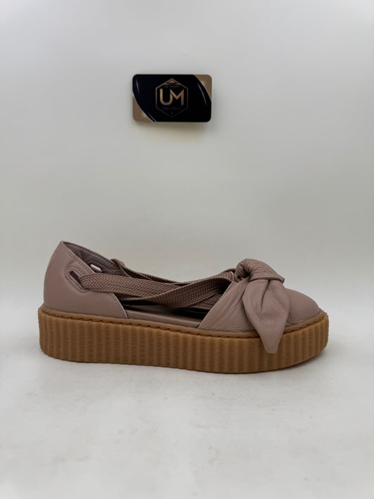 Fenty Rihanna Natural x Bow Creeper Sandal | Size 5W