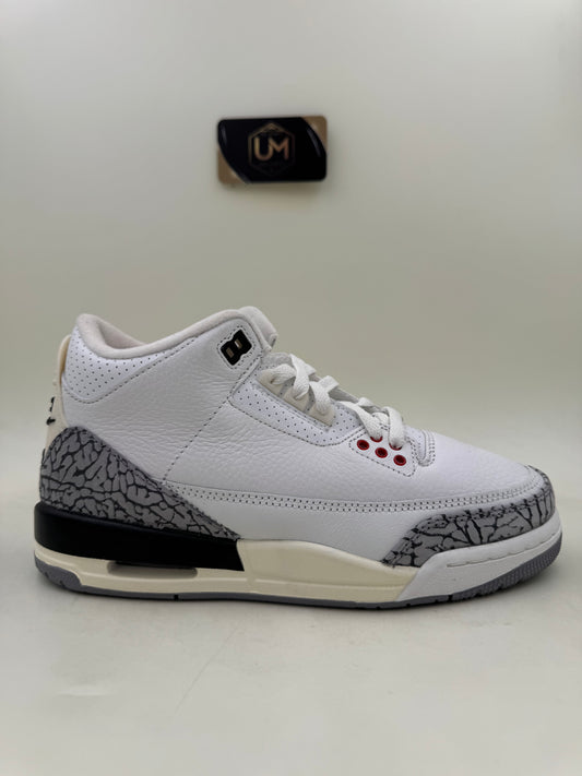 Jordan 3 ‘White Cement Reimagined’ | Size 5.5Y