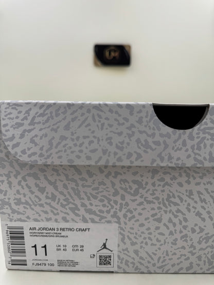 Jordan 3 SE Craft ‘Ivory’ | Size 11