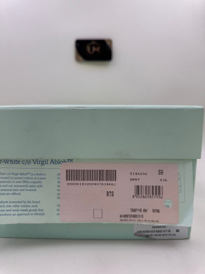 Off-White Vulc Sneaker ‘White Yellow Black’ | Size 45