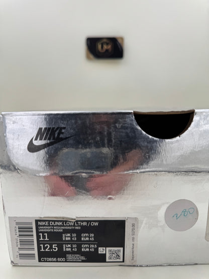 Off-White x Dunk Low ‘University Red’ | Size 11