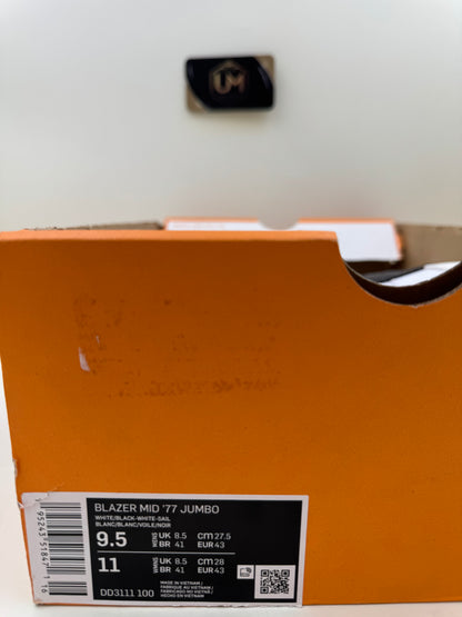 Nike Blazer Mid ‘77 Jumbo ‘White Black’ | Size 9.5