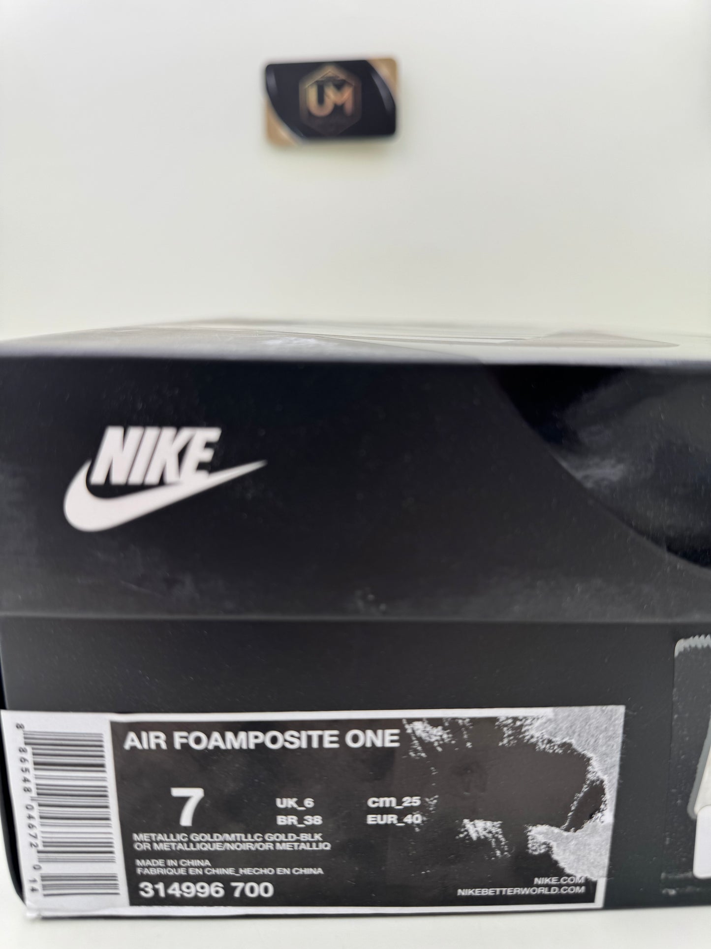 Nike Foamposite One ‘Metallic Gold’ | Size 7