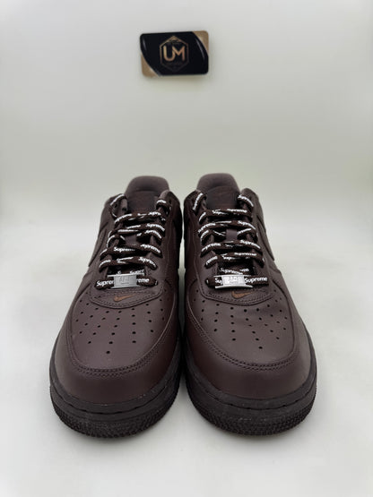 Supreme x Nike Air Force 1 Low ‘Box Logo - Baroque Brown’ | Size 8