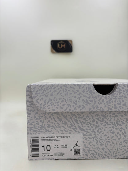 Jordan 3 SE Craft 'Ivory' | Size 10