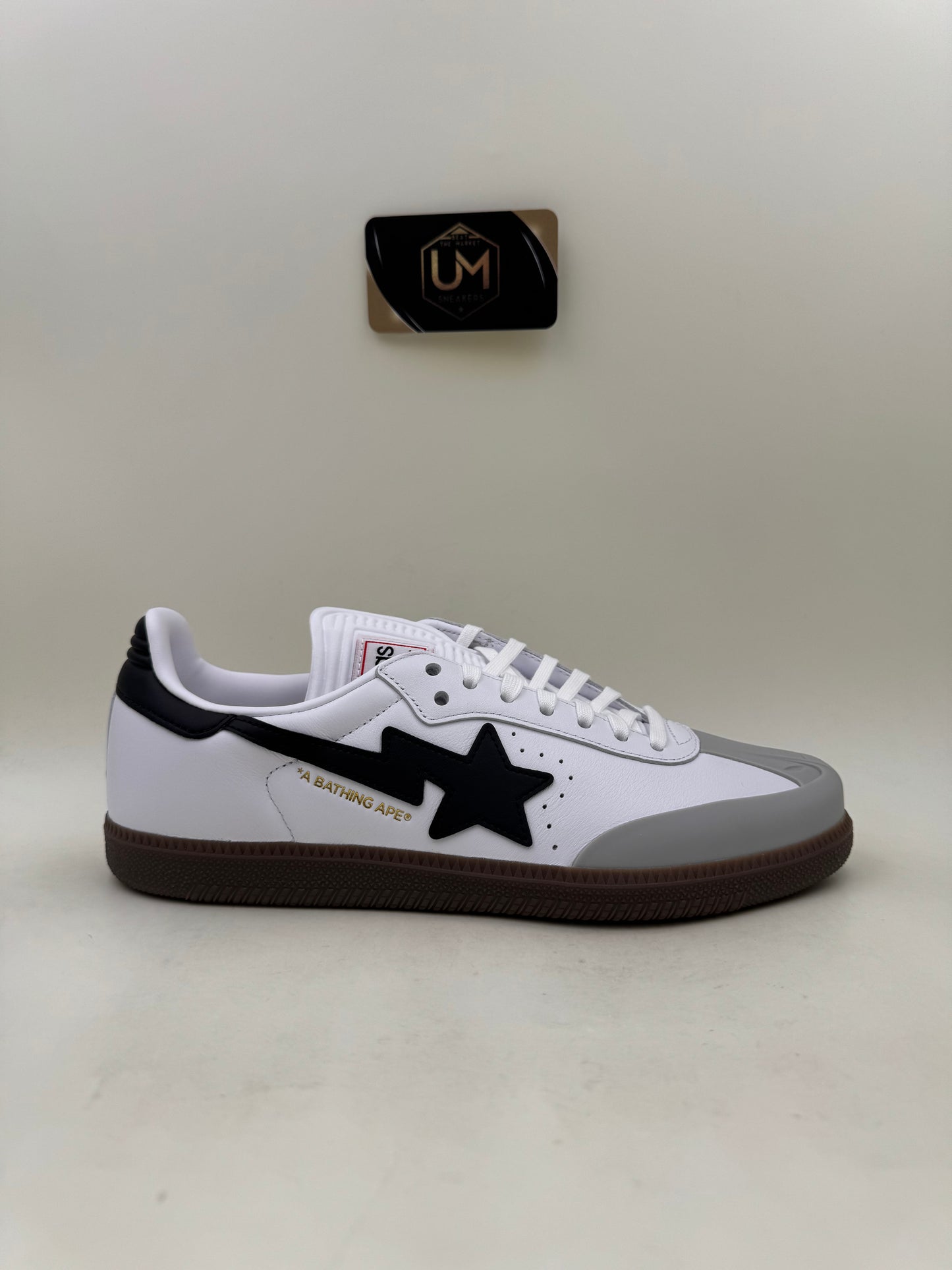 BAPE x adidas Samba ‘White Black Gum’ | Size 9