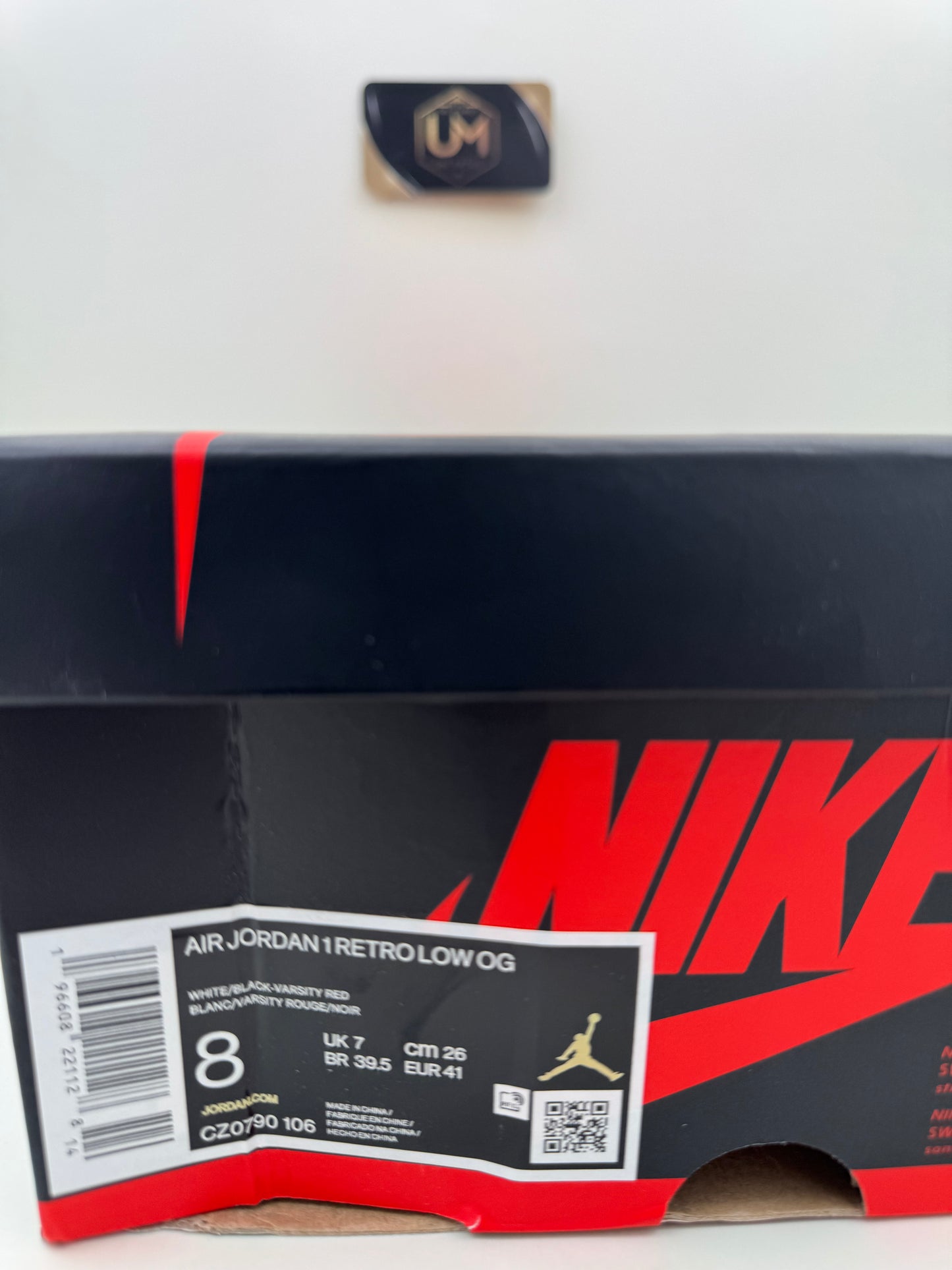 Jordan 1 Low ‘Black Toe’ | Size 8