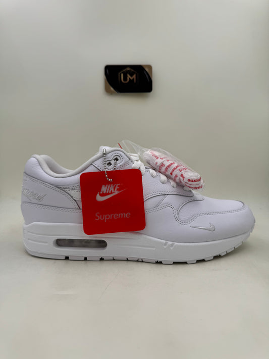 Supreme x Nike Air Max 1 ‘87 SP ‘Triple White’ | Size 9.5