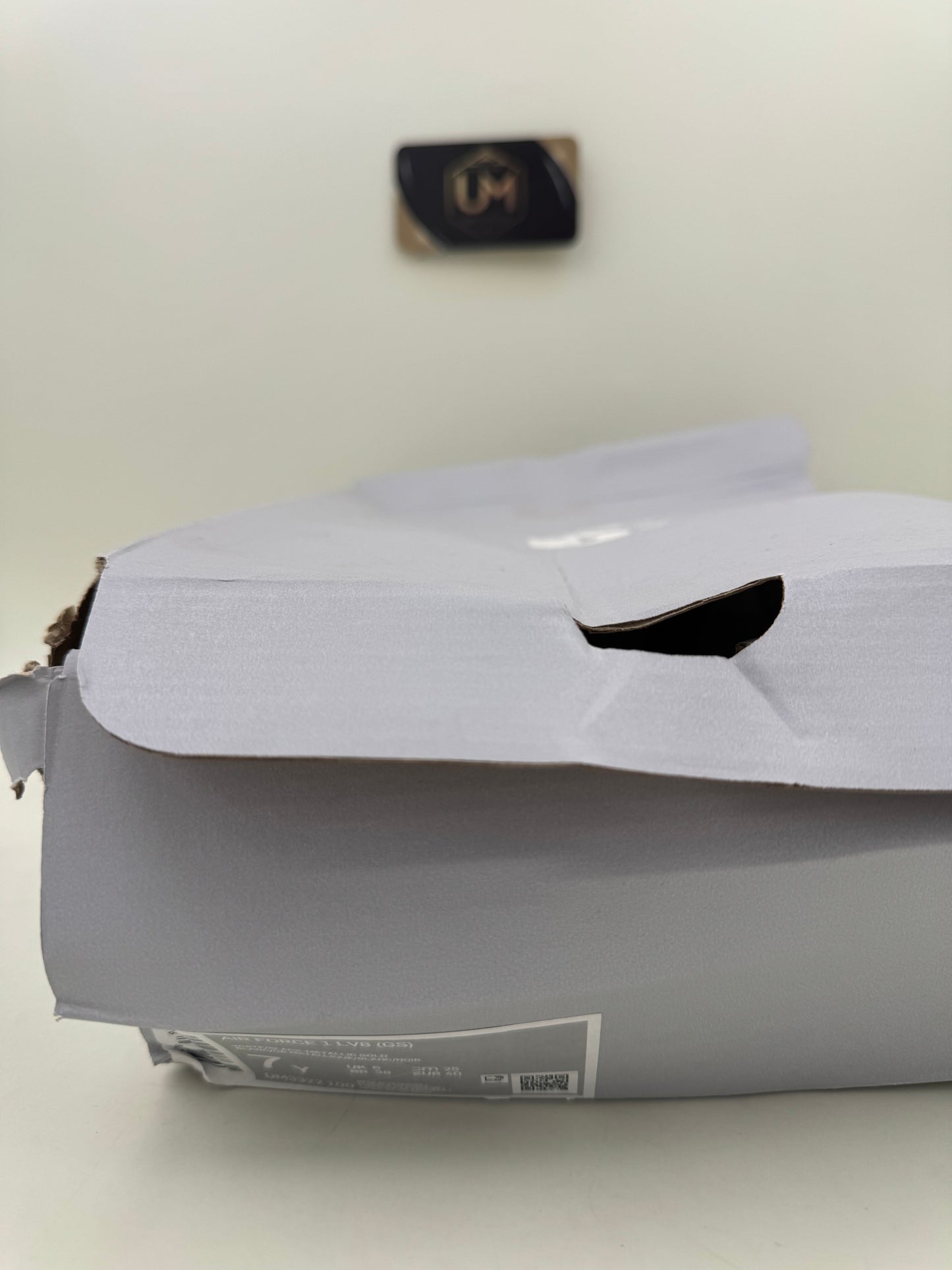 Nike Air Force 1 LV8 ‘White Metallic Gold’ | Size 7Y