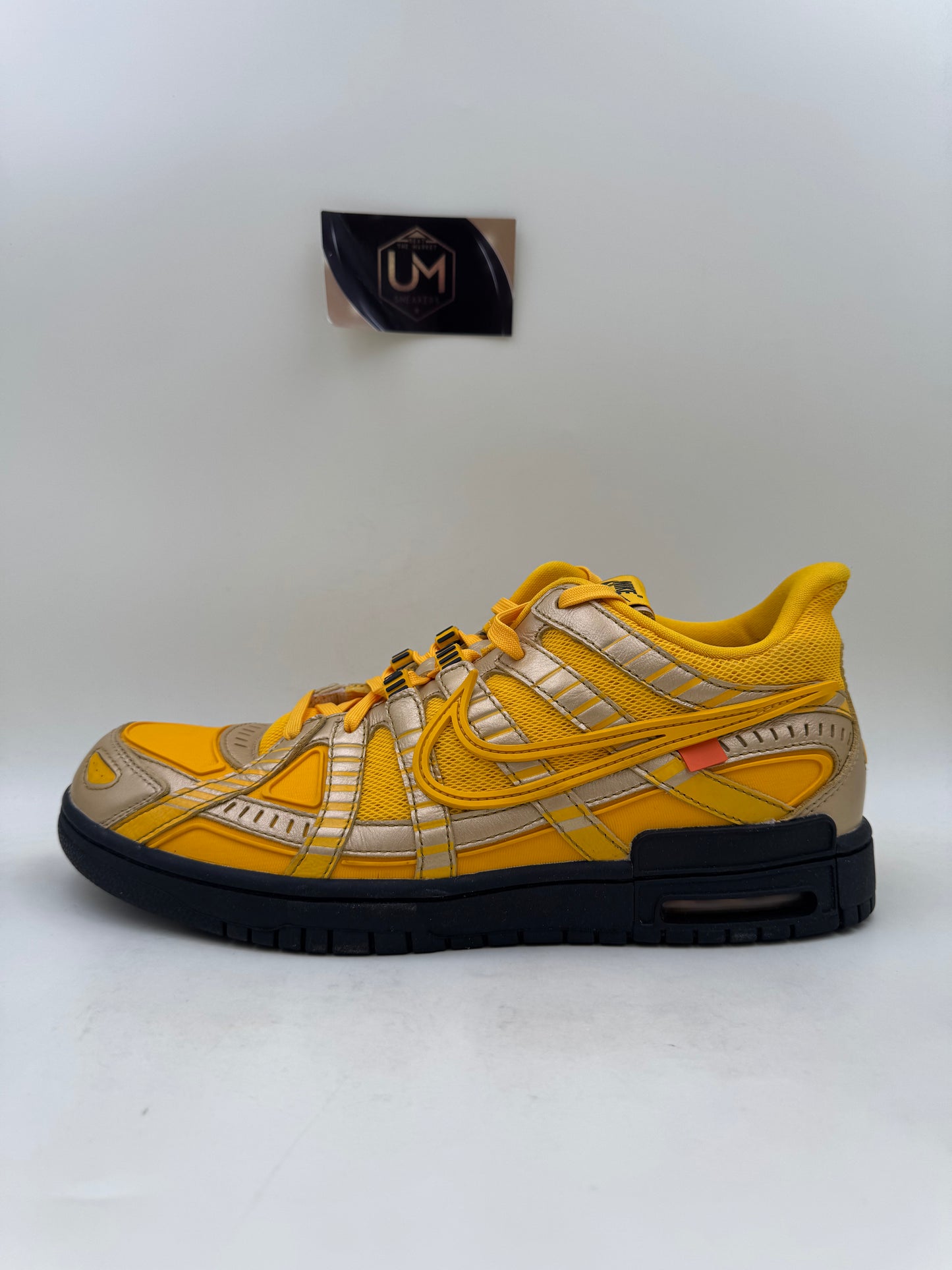 Off-White x Nike Rubber Dunk ‘University Gold’ | Size 11.5