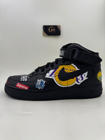 Supreme x NBA x Nike Air Force 1 Mid 07 ‘Black’ | Size 12