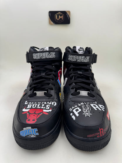 Supreme x NBA x Nike Air Force 1 Mid 07 ‘Black’ | Size 12