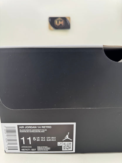 Jordan 14 ‘Black University Blue’ | Size 11.5