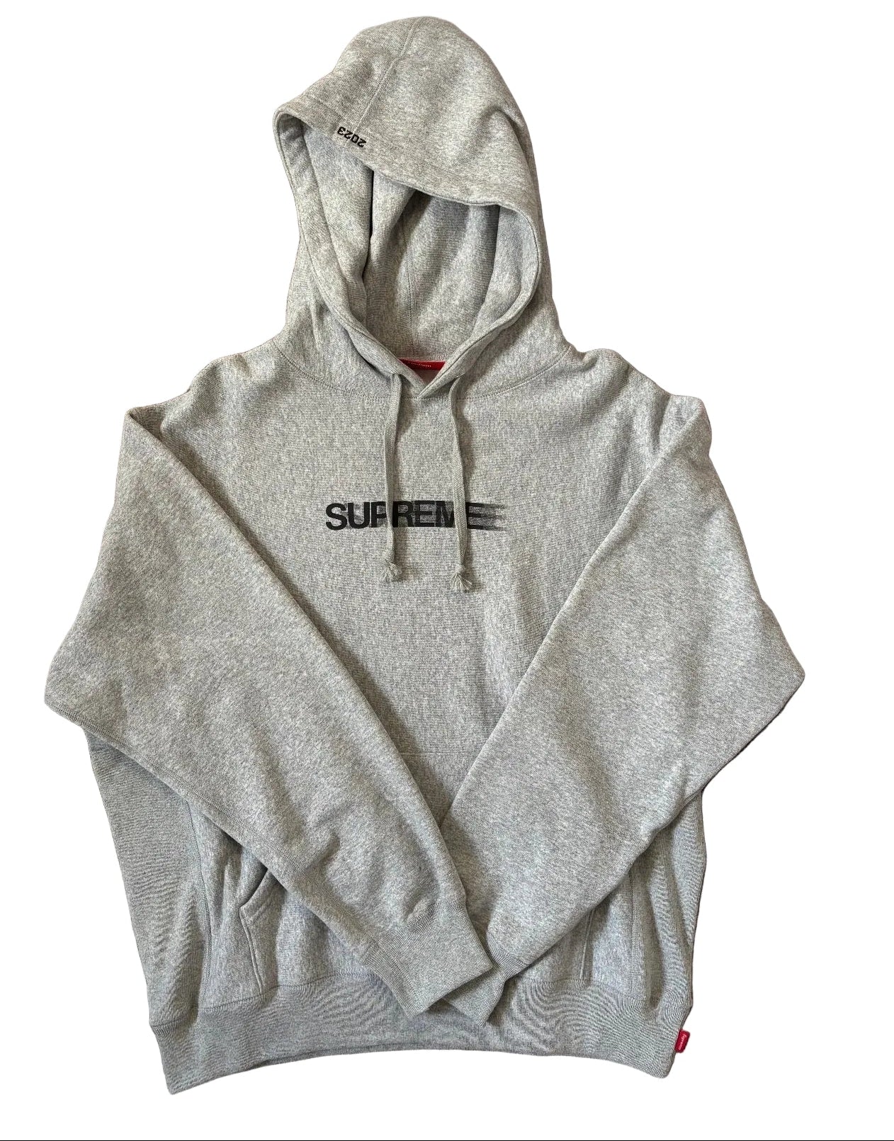 Supreme Motion Logo Hooded Sweatshirt (SS23) Grey | Size M