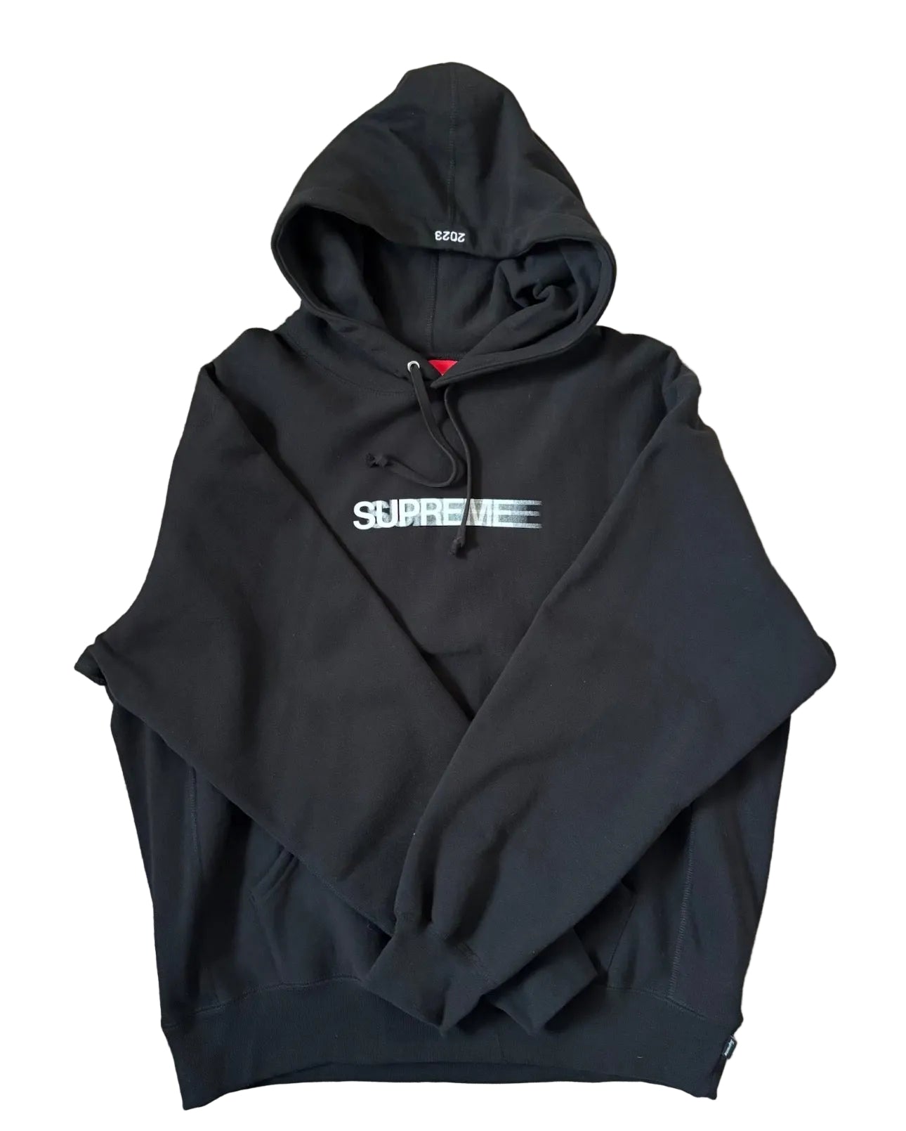 Supreme Motion Logo Hooded Sweatshirt (SS23) Black | Size M