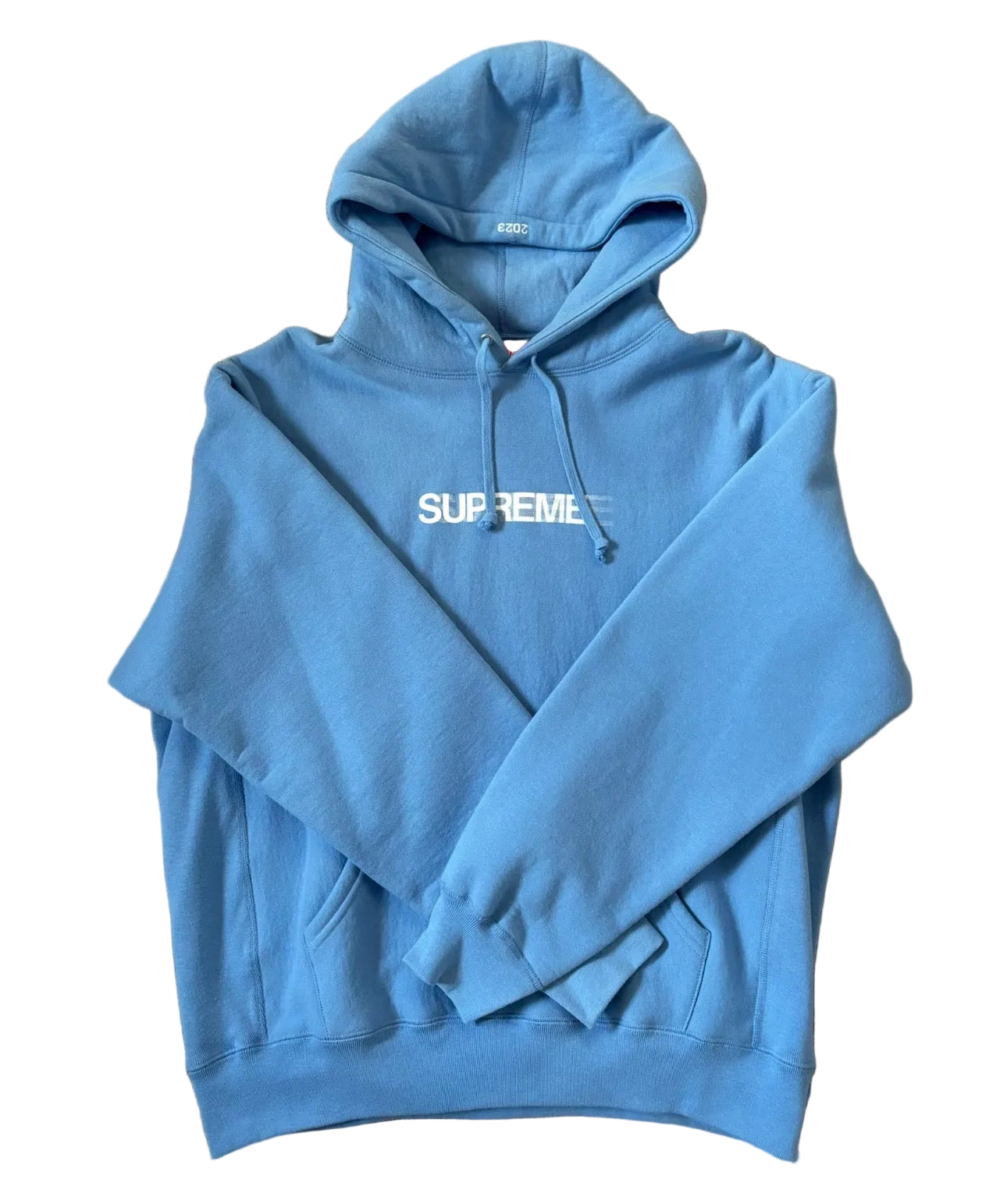 Supreme Motion Logo Hooded Sweatshirt (SS23) Light Blue | Size M