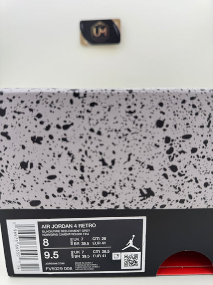 Jordan 4 'Bred Reimagined' | Size 8