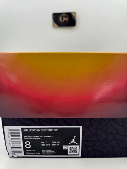 J. Balvin x Jordan 3 ‘Medellin Sunset’ | Size 8