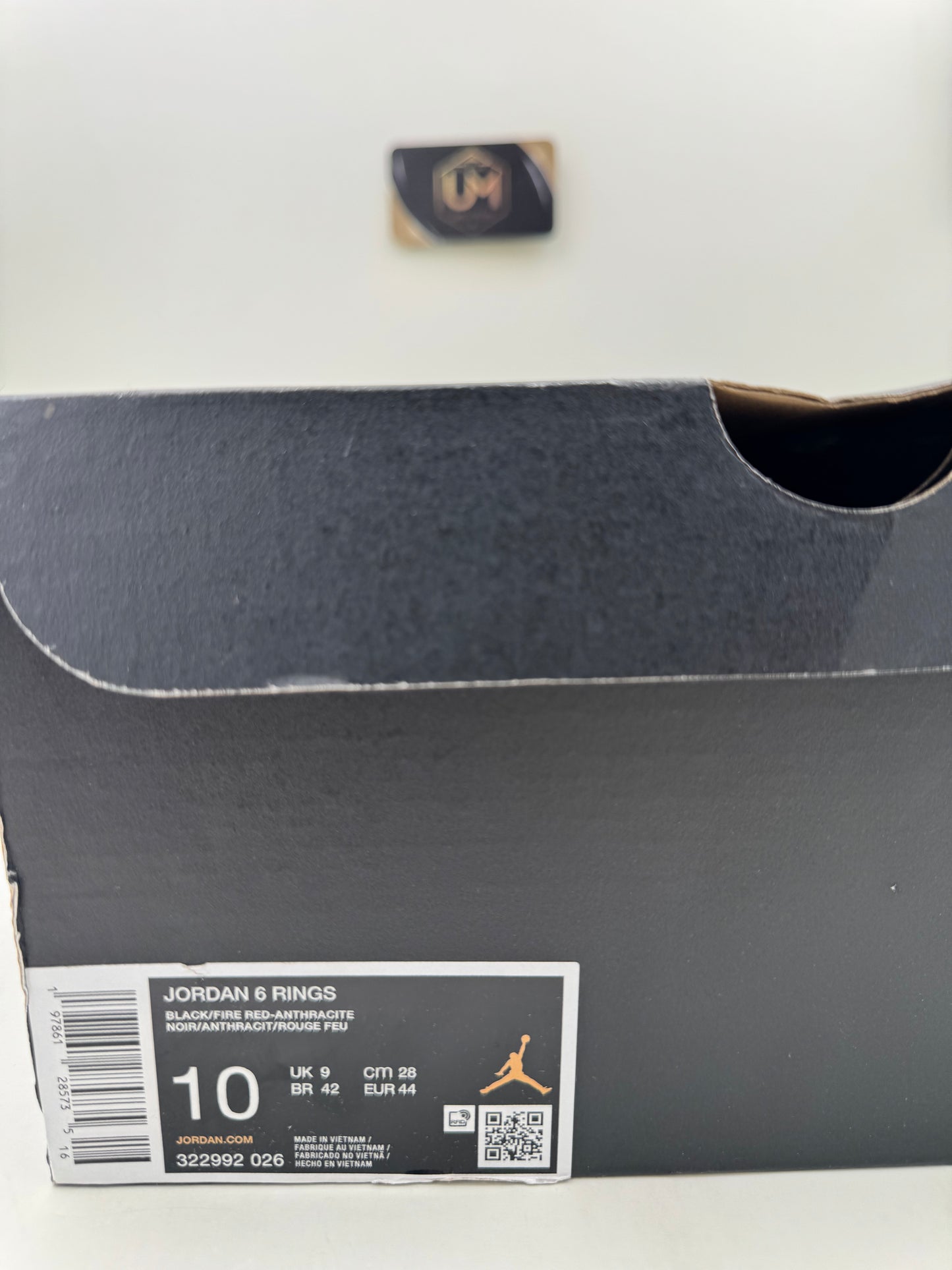 Jordan 6 Rings ‘Anthracite Fire Red’ | Size 10
