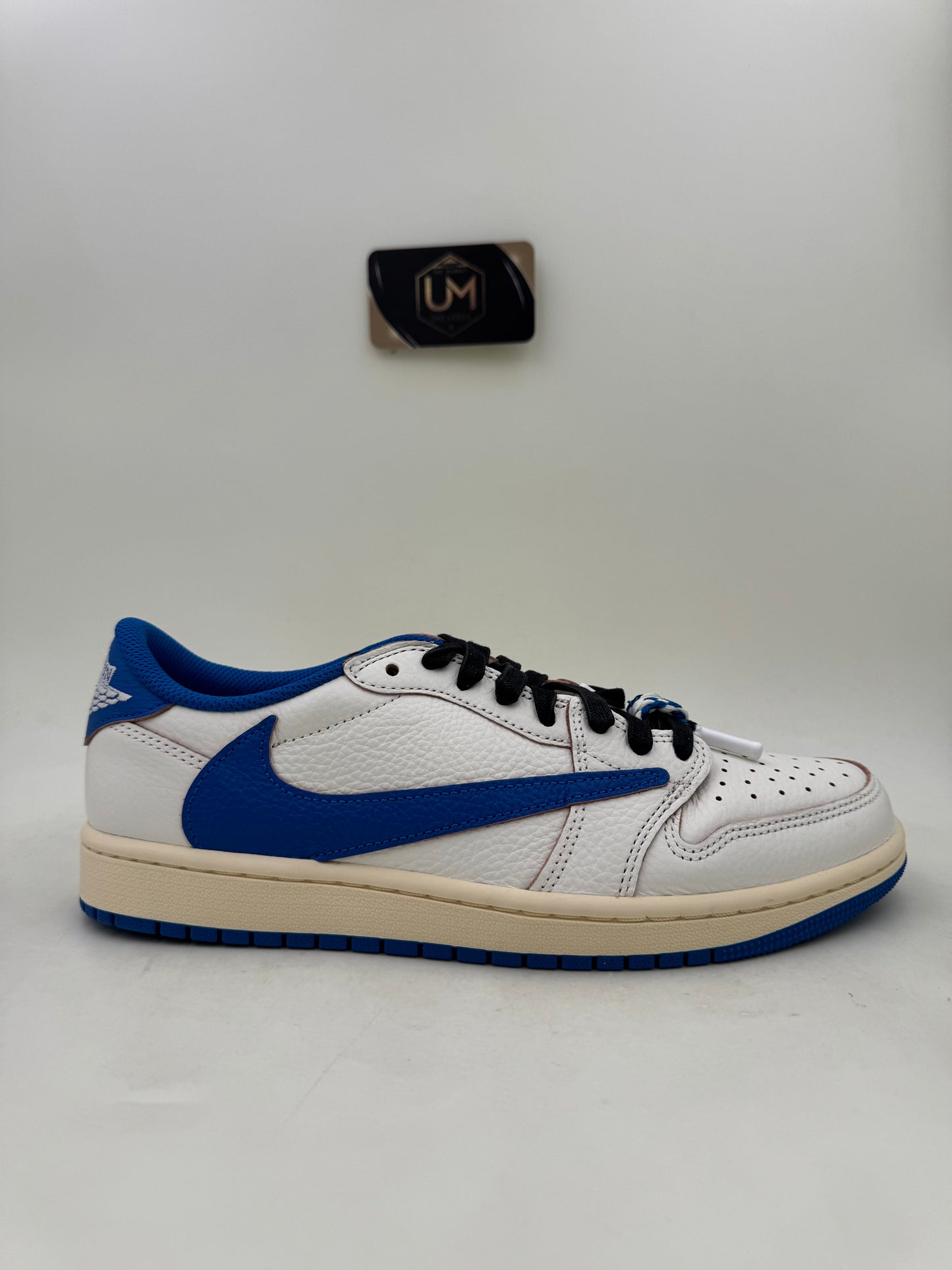 Fragment Design x Travis Scott x Jordan 1 Low SP ‘Sail Military Blue’ | Size 8.5