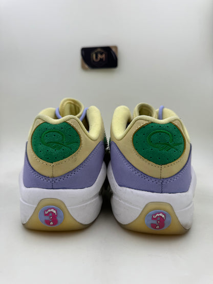 BBC Ice Cream x Reebok Question Low ‘Yellow Lilac Glow’ | Size 10.5
