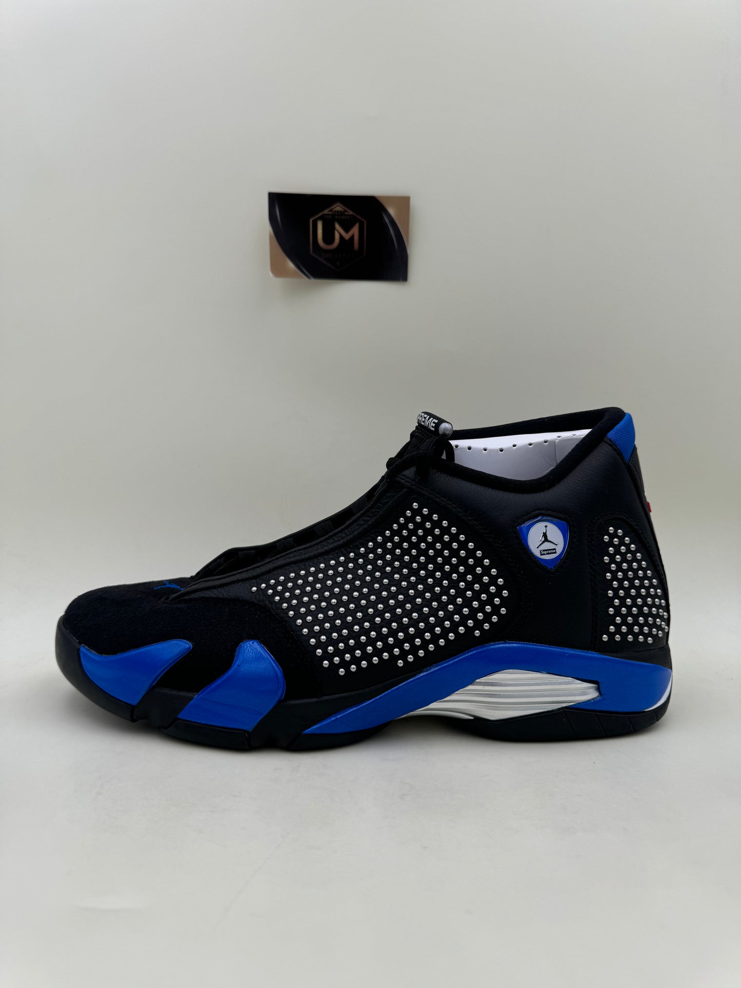 Supreme x Jordan 14 'Black Varsity Royal' | Size 11