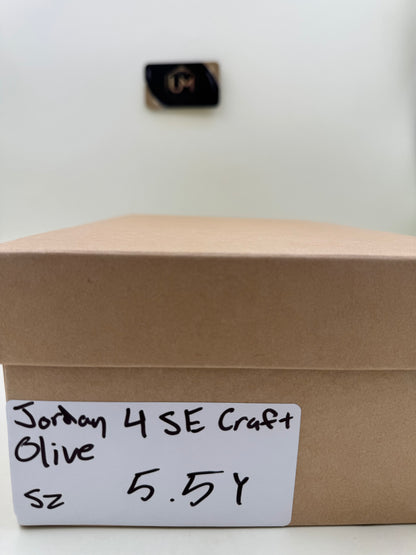 Jordan 4 SE Craft ‘Olive’ | Size 5.5Y